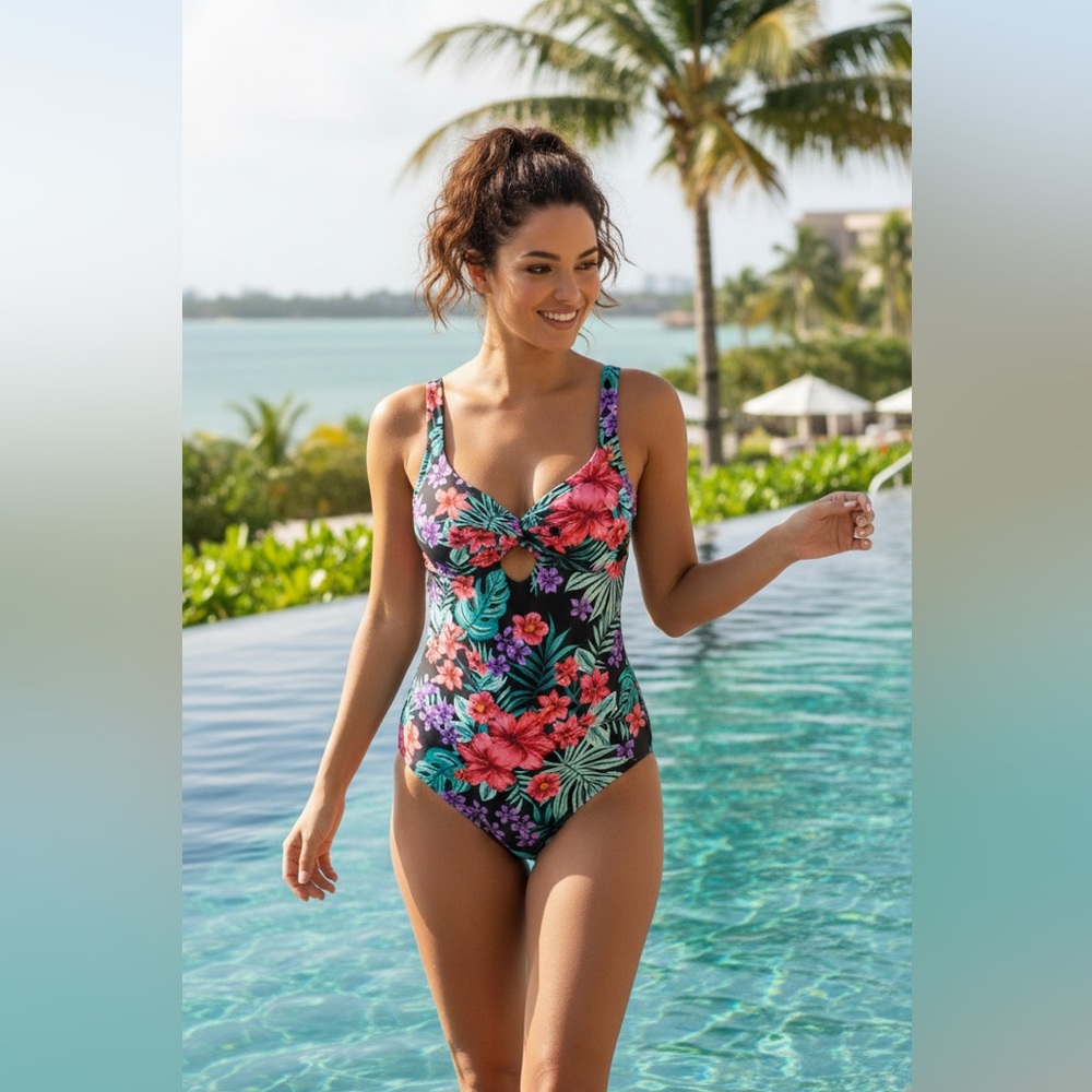 Lost + Wander Beach Wonderland Floral Cutout One Piece  Sizes  XS, S, M, L NWT